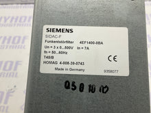 Load image into Gallery viewer, Siemens SIDAC-F 4EF1400-0BA Interference Filter
