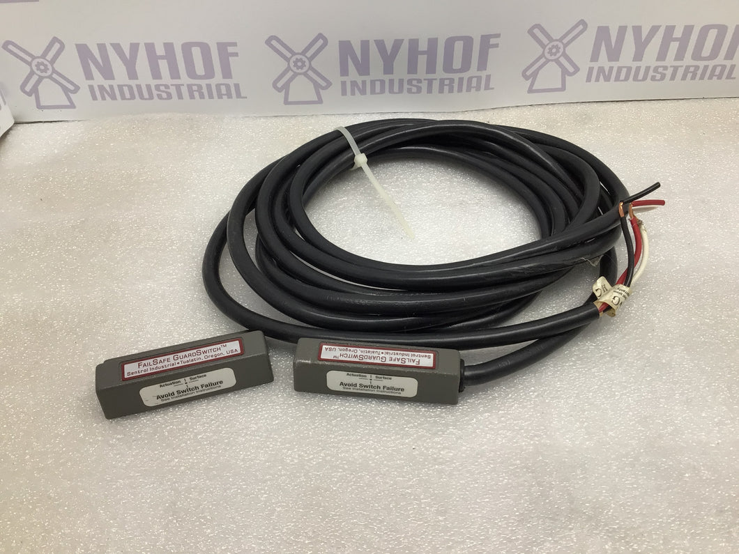 N- SENTROL GuardSwitch Series 200 Non-Contact Safety Switch # 251-F7Z-12K
