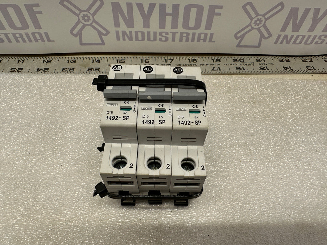 LOT OF 3: ALLEN BRADLEY 1492-SP1D050 SER C