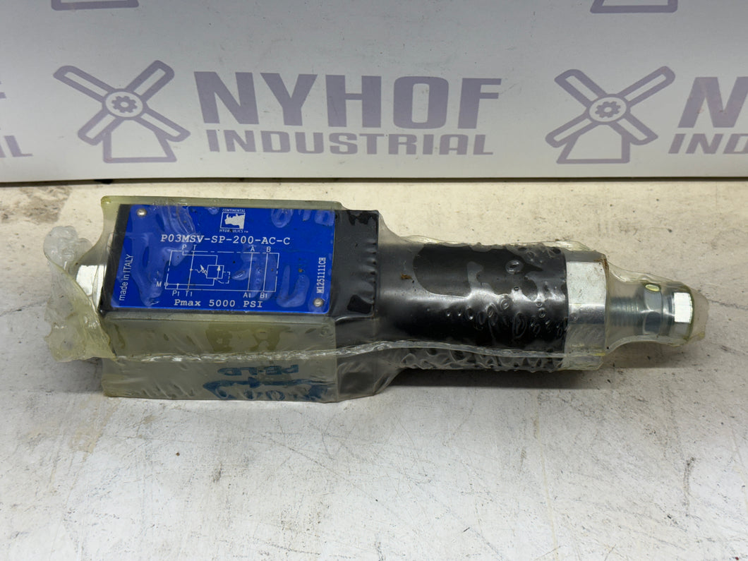 CONTINENTAL HYDRAULICS P03MSV-SP-200-AC-C / P03MSVSP200ACC