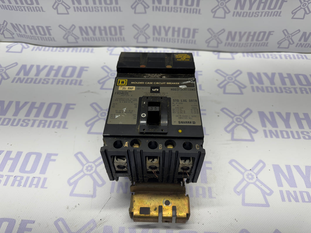 SQUARE D FA34035 35 AMP BREAKER