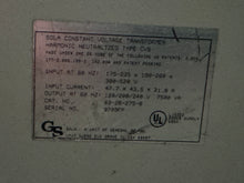 Load image into Gallery viewer, SOLA 83-28-275-8 CONSTANT VOLTAGE TRANSFORMER (JV)
