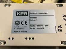Load image into Gallery viewer, KEB/Homag 14F5CBD-YA50 Drive 7.5KW 2/4P WITH 00F5060-2000 keyboard
