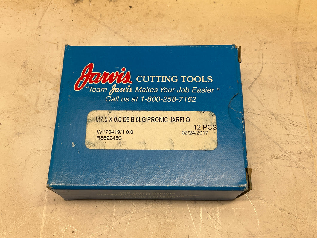 BOX OF 12: JARVIS M7.5X0.6 D8 B 6LG PRONIC JARFLO