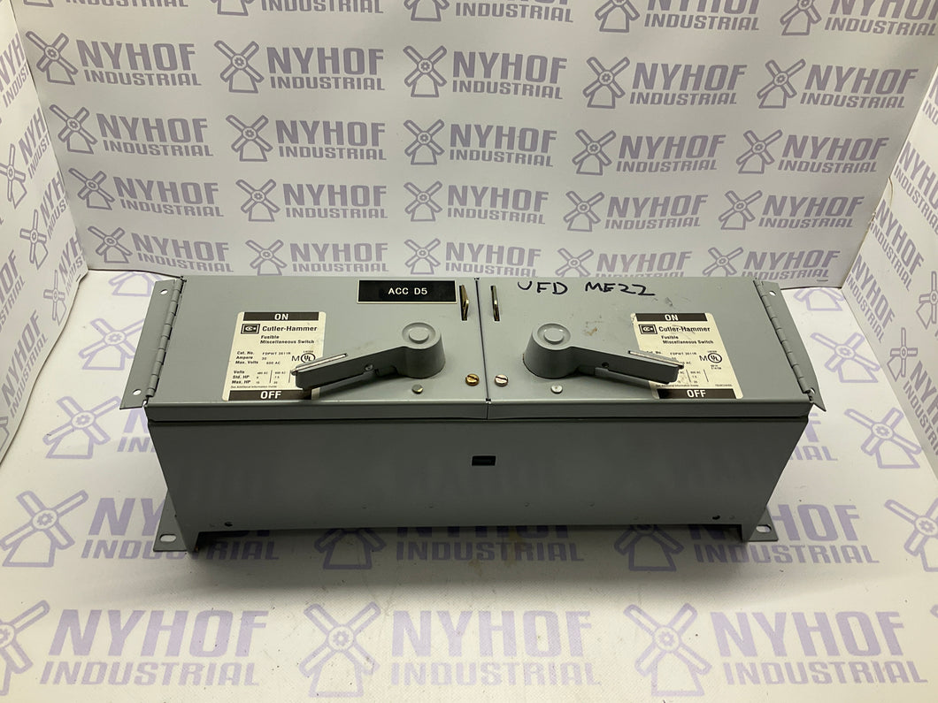 Cutler Hammer FDPWT 3611R 30Amp Fused Switch