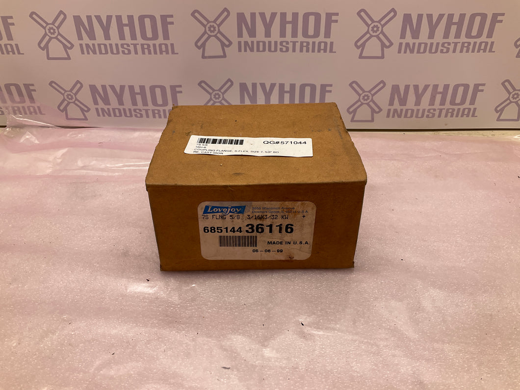 LOVEJOY 685144 36116 - 7S FLNG 5/8 3/16X3/32 KW