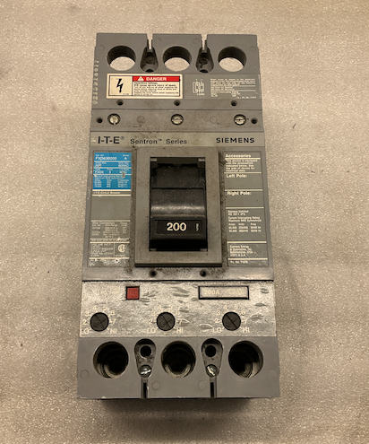 SIEMENS ITE FXD63B200 3 POLE BREAKER-HEH