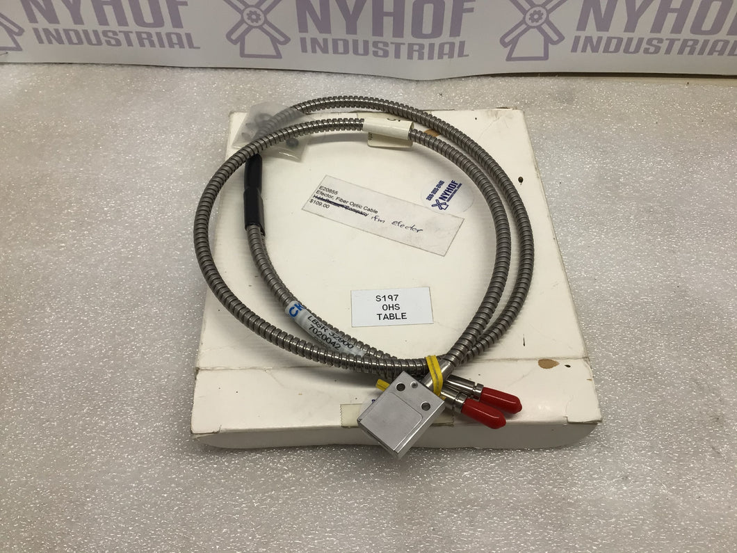 IFM ELECTRONICS E20855 STAINLESS SHEATHED FIBER OPTIC CABLE