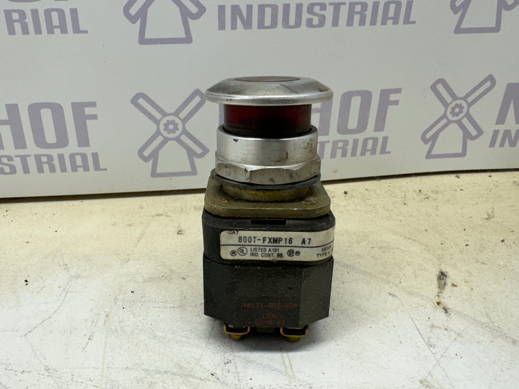 ALLEN BRADLEY 800T-FXMP16 A7 RED E STOP