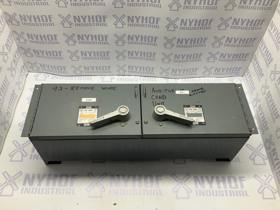 Westinghouse FDPT3633 100Amps Panel Switch Twin Fusible