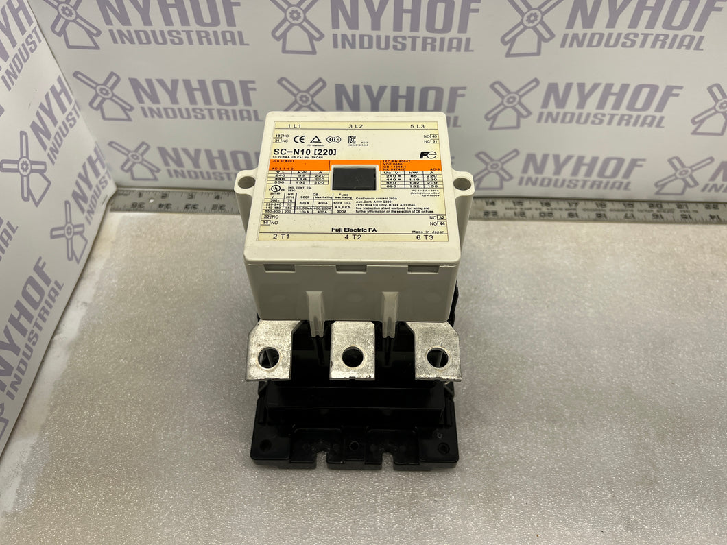 Fuji Electric SC-N10 (220) Contactor 3NC4H0122 50/60HZ
